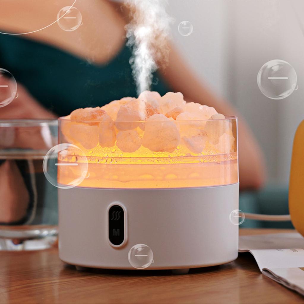 Salt Lamp Diffuser Humidifier Multi Colors Crystal Salt Lamp USB Desktop Essential Oil Diffuser Humi