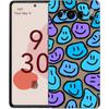 Mode Einfaches Lächeln Gesicht Paar Handyhülle Cover für Google Pixel 8 7 6 7A 6A Pro 5G Stoßfest Silikon 9 Pro XL 8 Pro 5G Hülle
