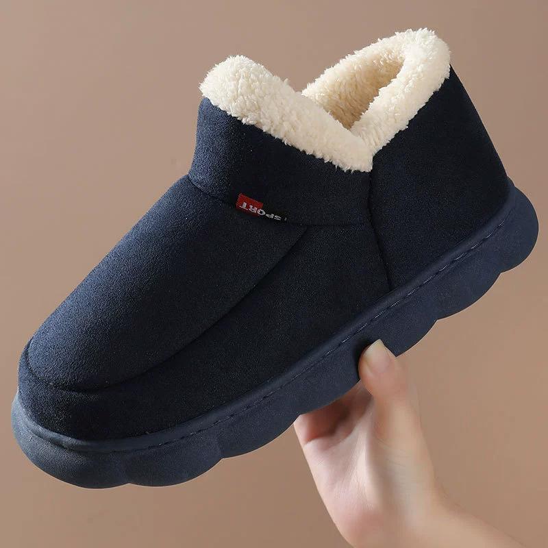 Fashion Kidmi Women's Slippers Popular Corduroy Cotton Shoes Soft Cotton Plush House Cotton Shoes for Men and Women Warm Anti-slip Shoes