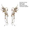 1 Pair Women Earrings Fairy Ear Cuffs Dreamy Mermaid Fin Butterfly Wing Decoration Halloween Christmas Cosplay