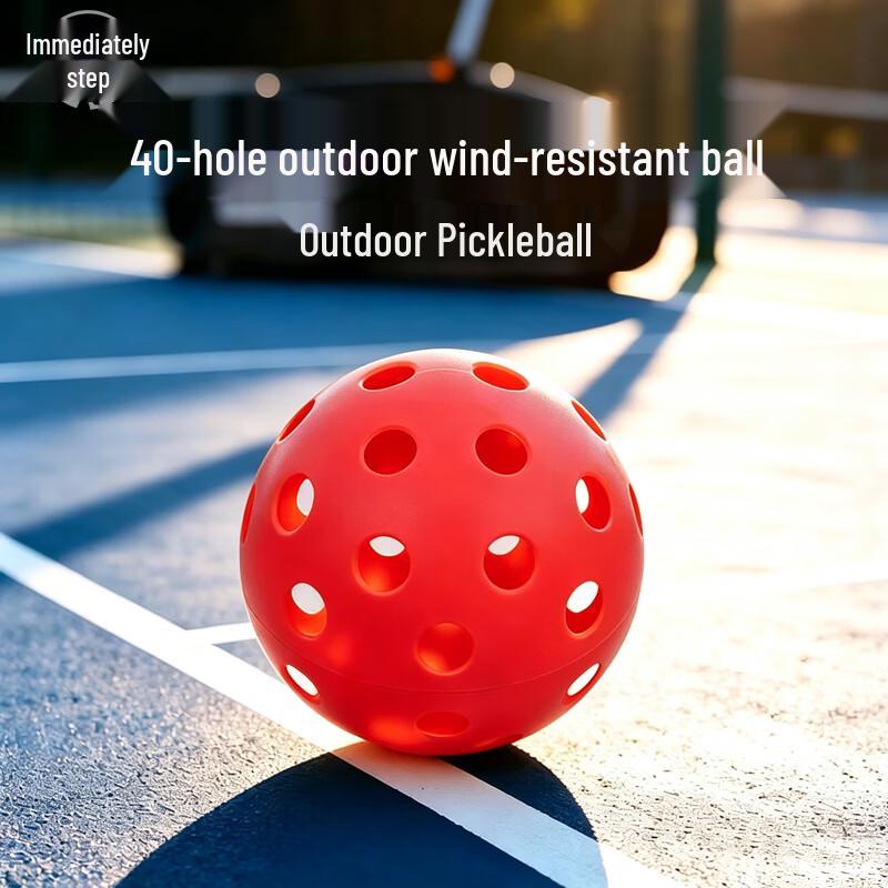 JIMAi Indoor/Outdoor 40-Hole Pickleball Training Balls