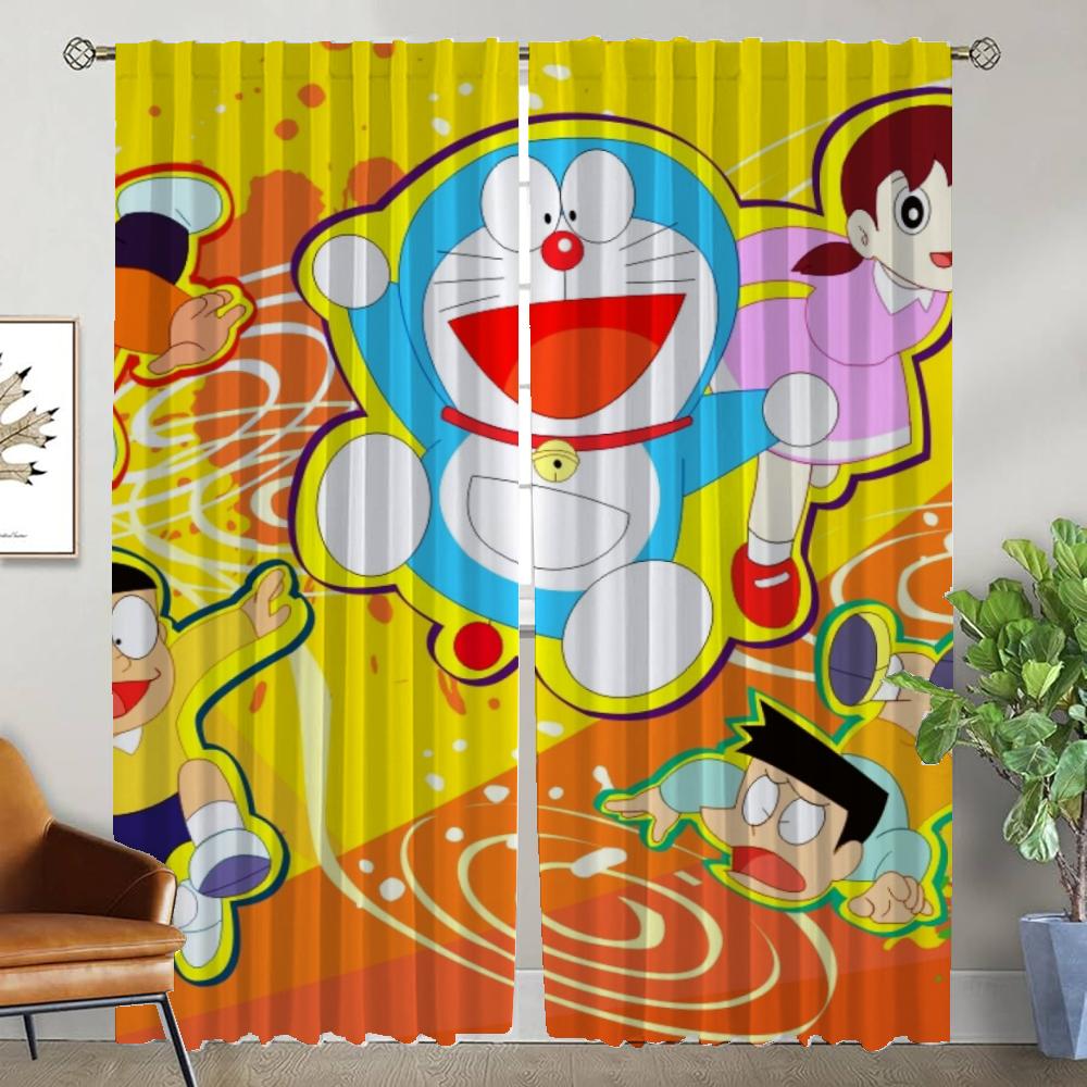 

Тюль для спальни Doraemones Современные шторы для гостиной 2 штуки Домашние интерьерные шторы Оконная штора Перегородка Жалюзи Кухня W50xH70cmx2pcs-CL