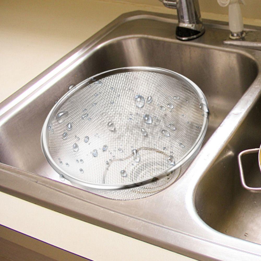 With Handle Soy Milk Filter Basket Fine Mesh Rice Colander Drain Basket Milk Tea Filter Baking