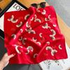 100% Echte Seide Schal Damen Design Quadratisch Kleines Taschentuch Haarband Stirnband Halstuch Damen Bandana