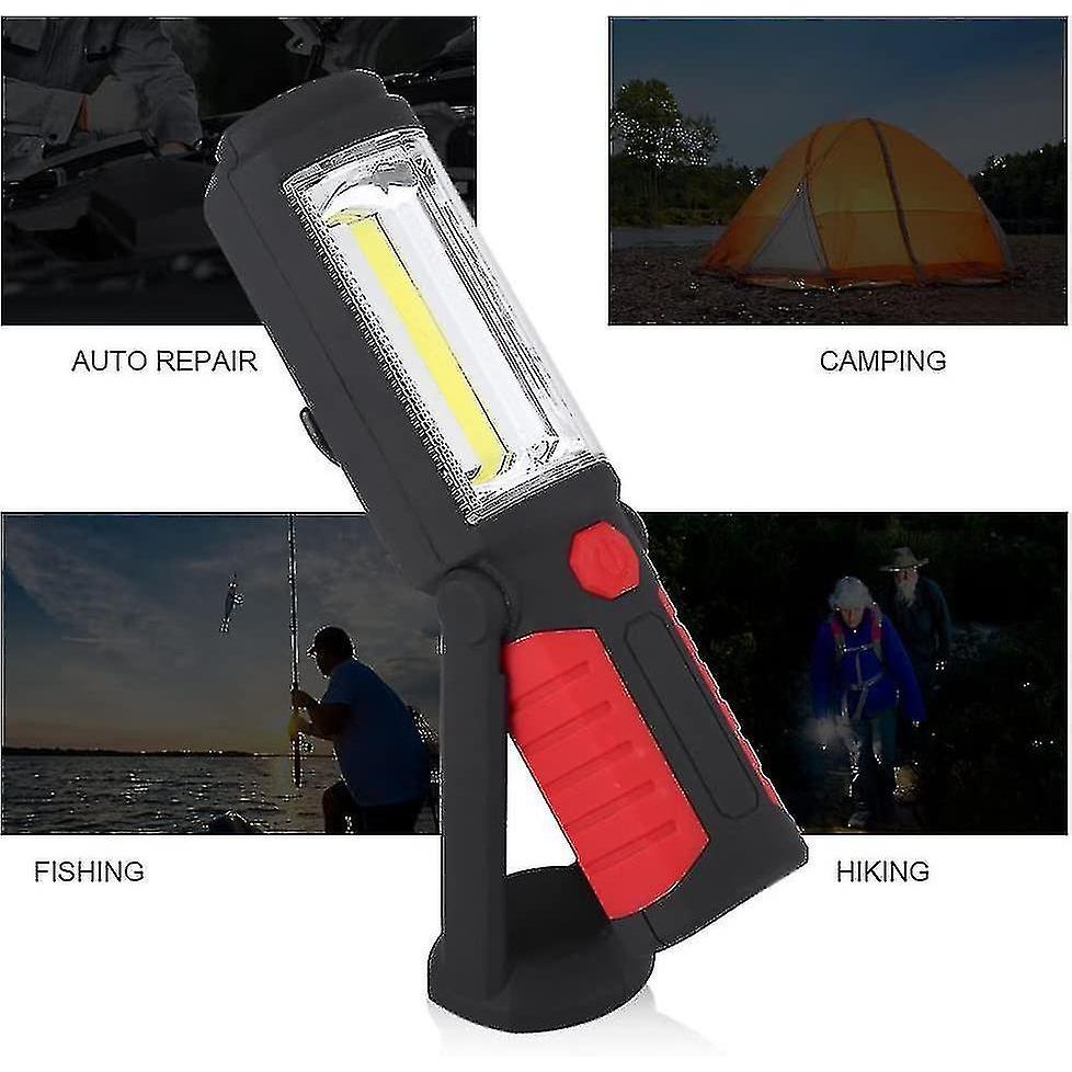 Rechargeable Magnetic LED Work Light, 2200mAh, Red