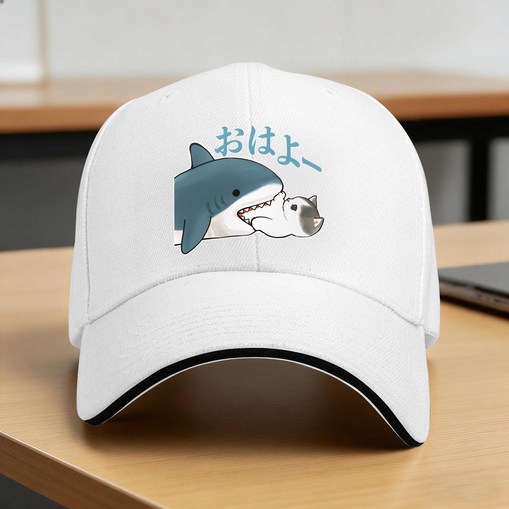 Sharks and Kittens Sun Baseball Cap  Summer Fashion Hip Hop Hats For Couple Women Outdoor Sports Baseball Caps