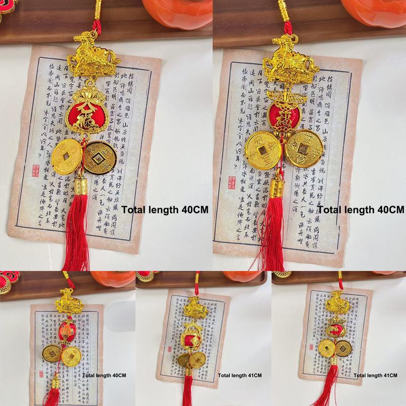 2026 Year Of The Horse Wall Hanging Ornament Chinese New Year Lucky Decoration Accessories Housewarming Small Pendant Gifts