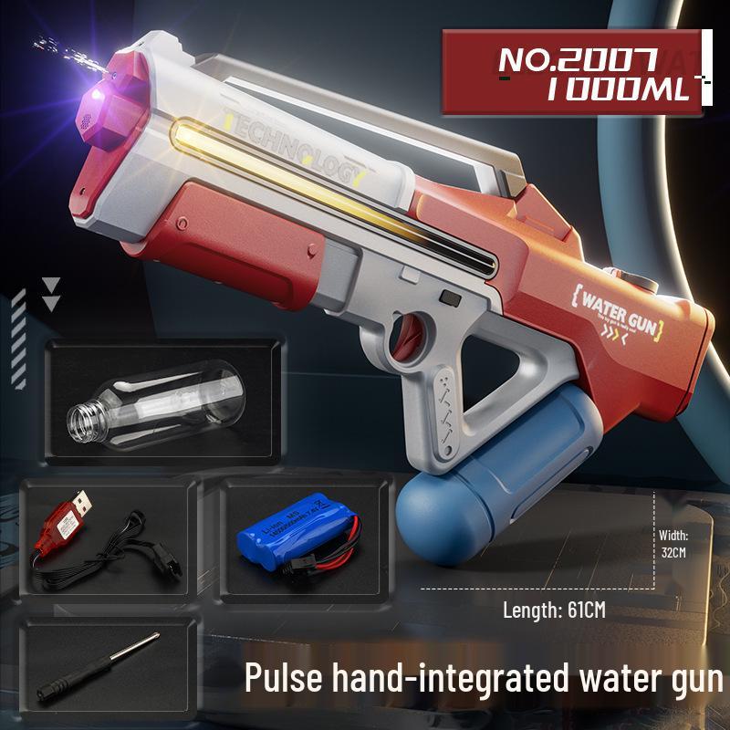 Automatic Pulse Electric Water Gun with Lights for Kids - Outdoor Splash Toy