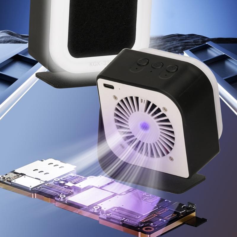 Smog Prevention Absorber DIY Working Fan for Soldering, 5V Soldering Fan Solder Smog Absorber Remover Fume Extractor