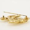 CHANEL COCO Mark Brooch Matelasse Plated Gold 32.4g Women Used