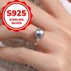 Elegant 925 Sterling Silver Vintage Pearl Ring for Women Fashion Bohemian Simple Ring Daily Party Jewelry Gifts