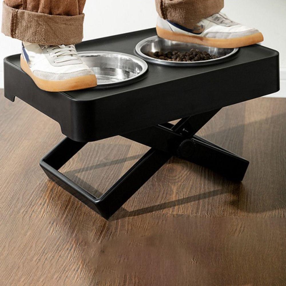 Spill-proof Dog Feeding Bowl Adjustable Height Dog Watering Bowl  Medium To Large Dogs