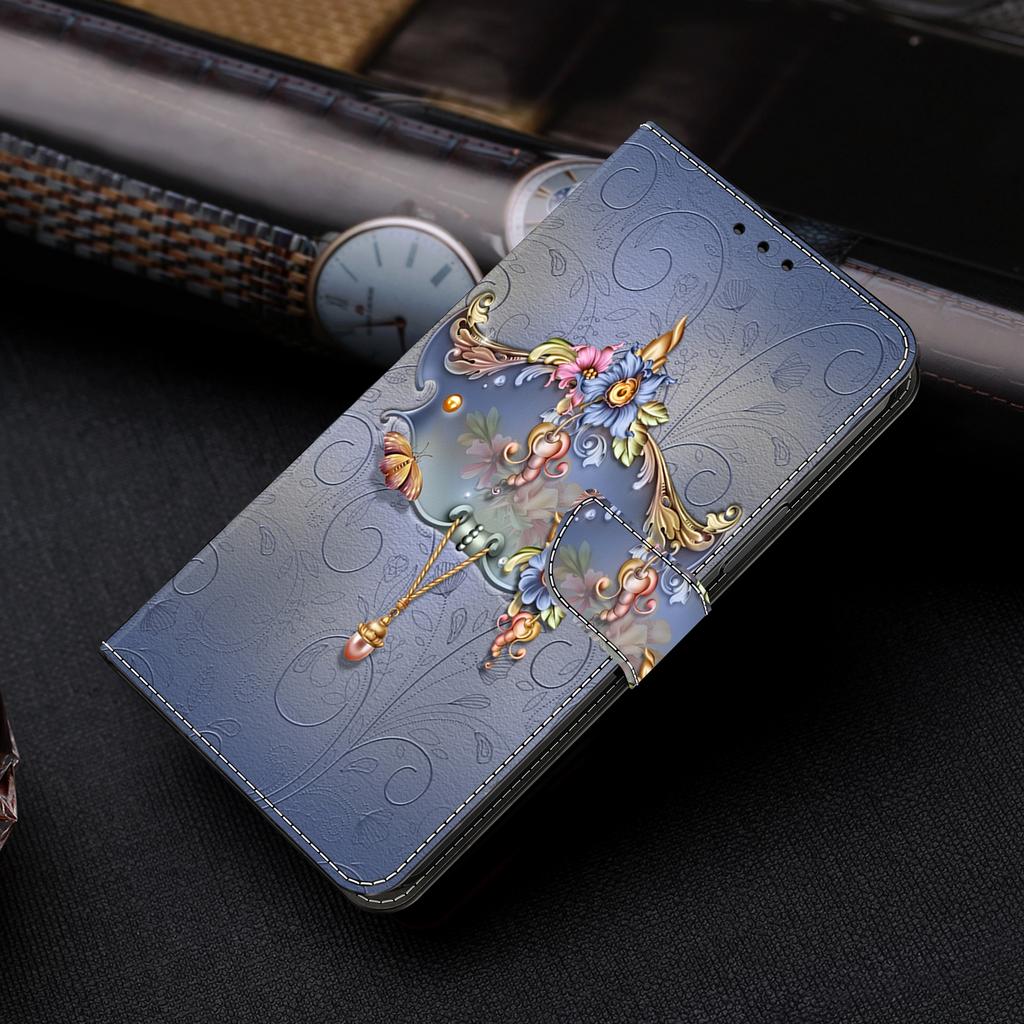 For Samsung Galaxy A35 5G Case Wallet PU Leather Pattern Magnetic Closure Folio Phone Cover