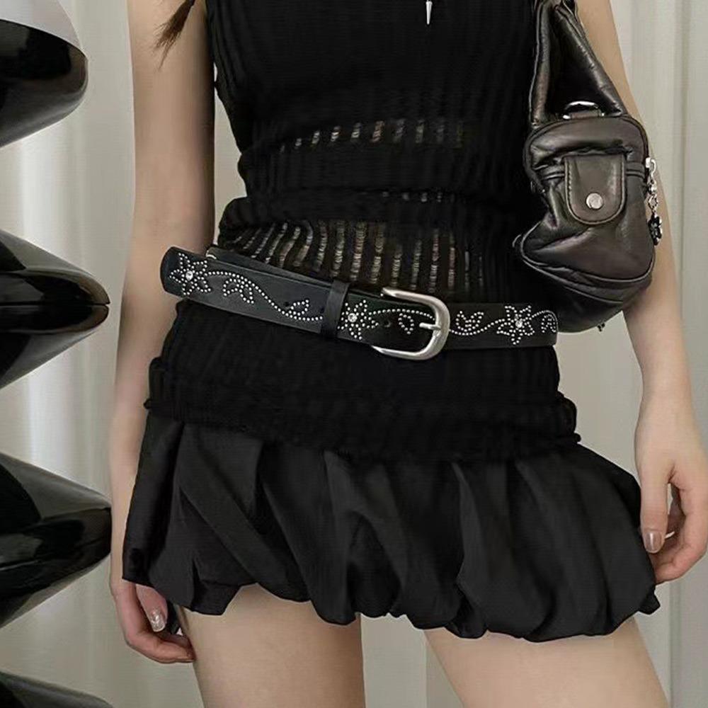 Curea din piele PU Curea din piele Personalizată Hiphop Curea pentru blugi Lanț nou de talie