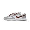 Nike Big Gray Rock Leather Abrasion Resistant Breathable Low top Skateboard Shoes Men's Gray 355152-106(Team1822-)