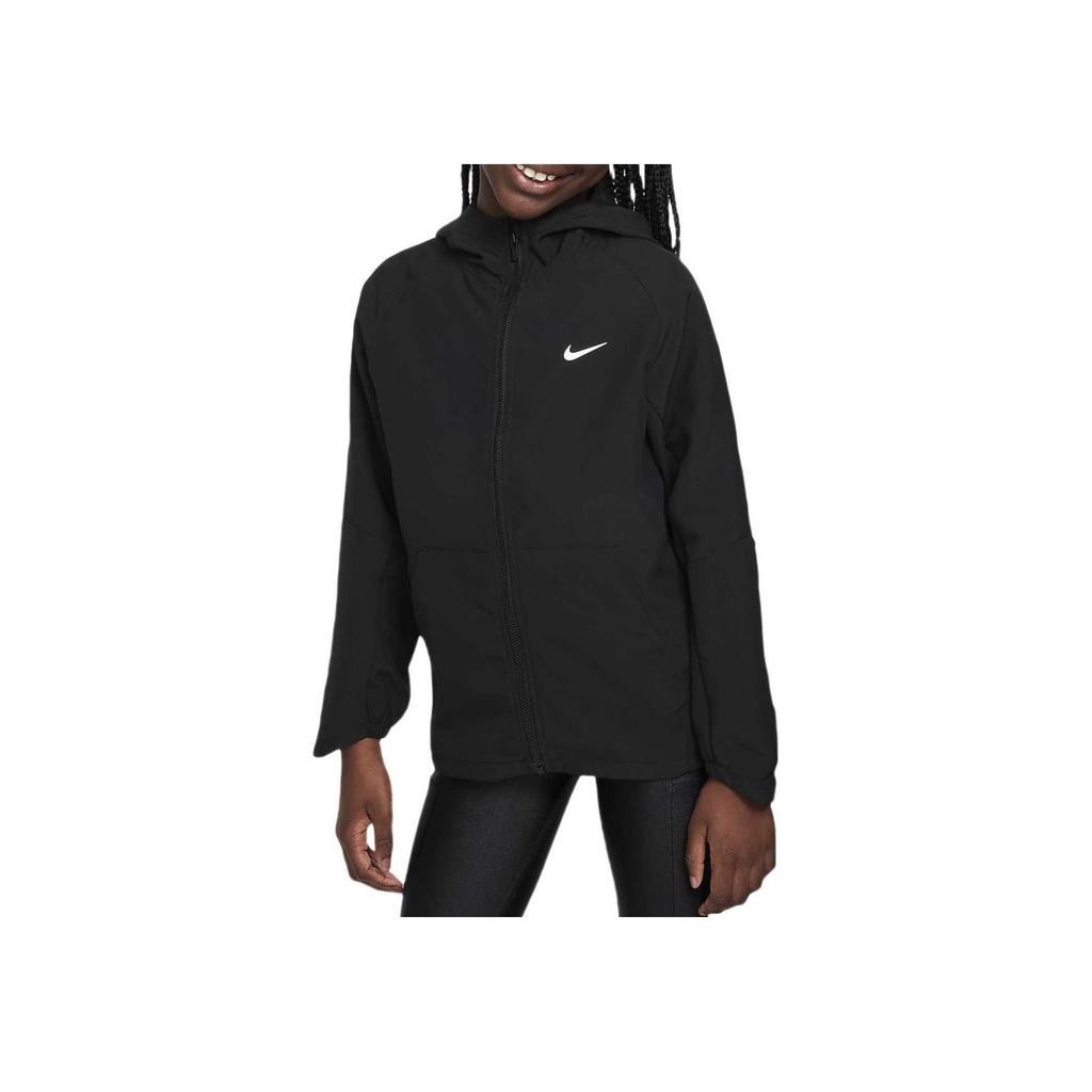 Nike Soft Absorbent Breathable Comfortable Hoodie Kids hoodies Black FZ5213-010