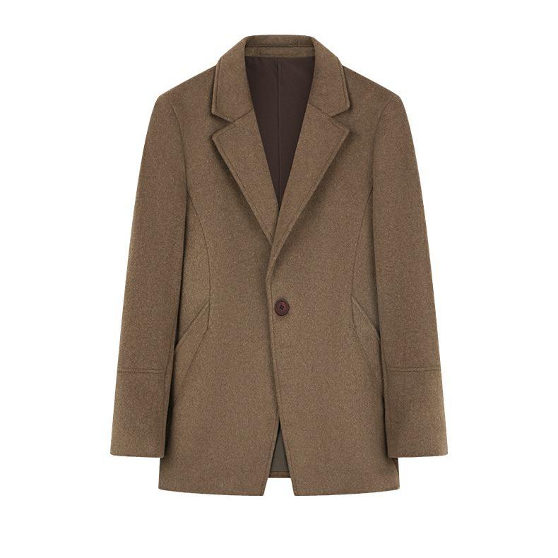 Zimowy gruby garnitur wełniany wełniany krótki koreański wersja modny szczupły przystojny swobodny garnitur górna część ciała kurtka