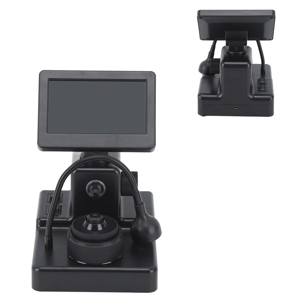 Digital Jewelry Microscope 4.3in Large Screen 1000X 1280x720 USB Soldering Microscope for Laboratories