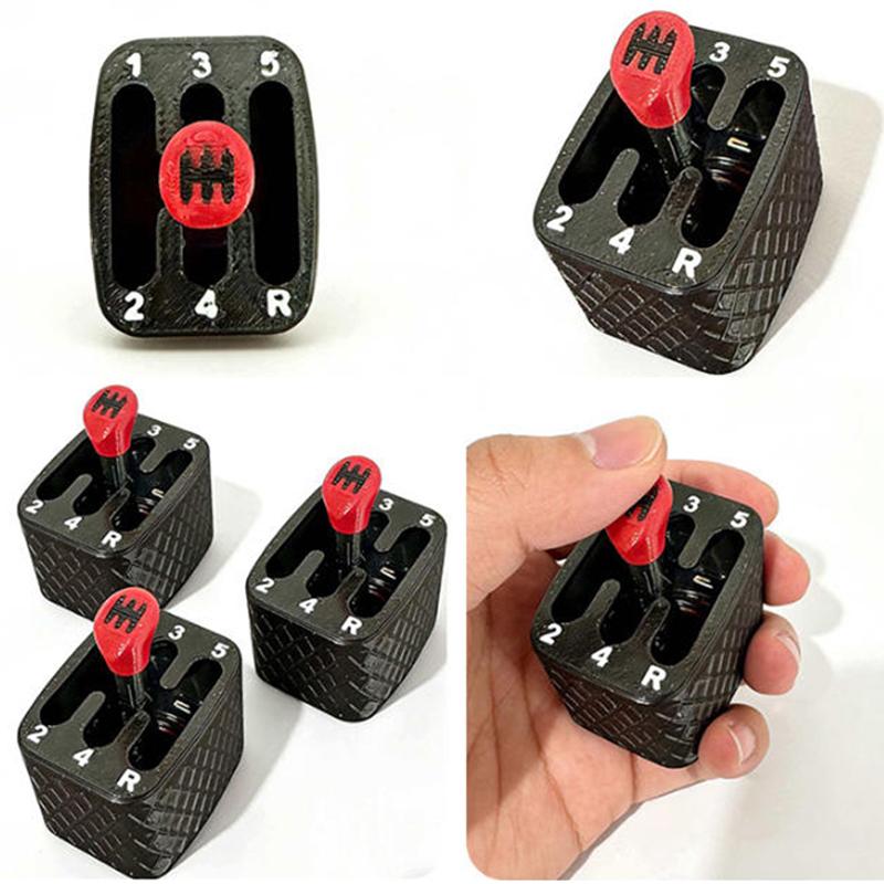 1/2/3Pcs 3D Printed Manual Transmission Paddle Shifter Toy, Fun Car Simulator Decorative Ornament Stress-Relief Perfect Gift