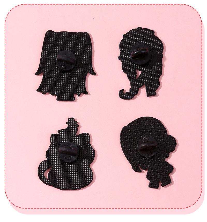 Demon Hunting Brooch Girl Cartoon Badge Creative Clothing Hat Bag Accessories Gift