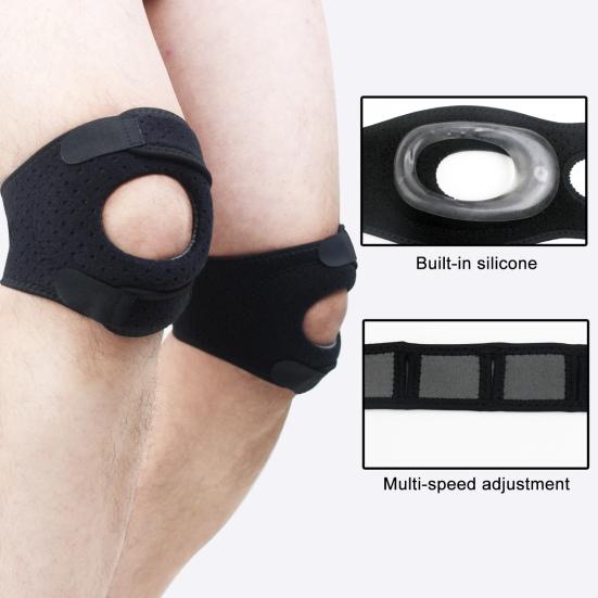 1/2Pcs Sport Knee Pads Adjustable Knee Brace with Decompression Technology Knee Support Protector for Athletes