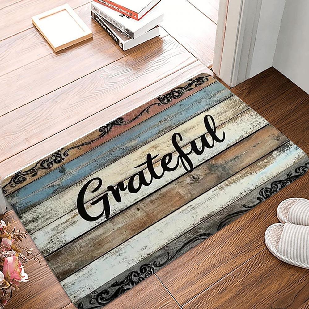 Ретро ковер для кухни с принтом под дерево, коврик для пола в гостиную, столовую, прачечную, ванную, на балкон, в прихожую, придверный коврик 30x50cm