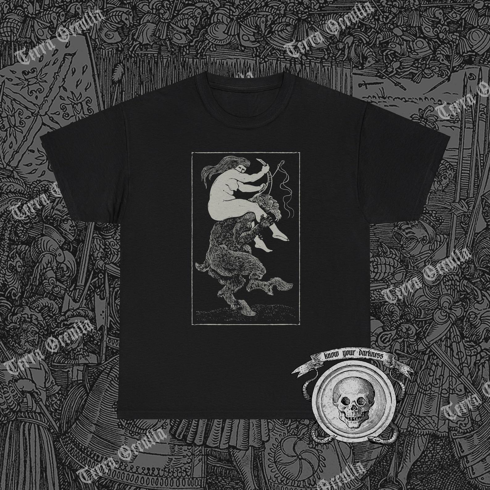 Witches Ride Shirt, Witches Sabbath, Witch Riding the Devil S