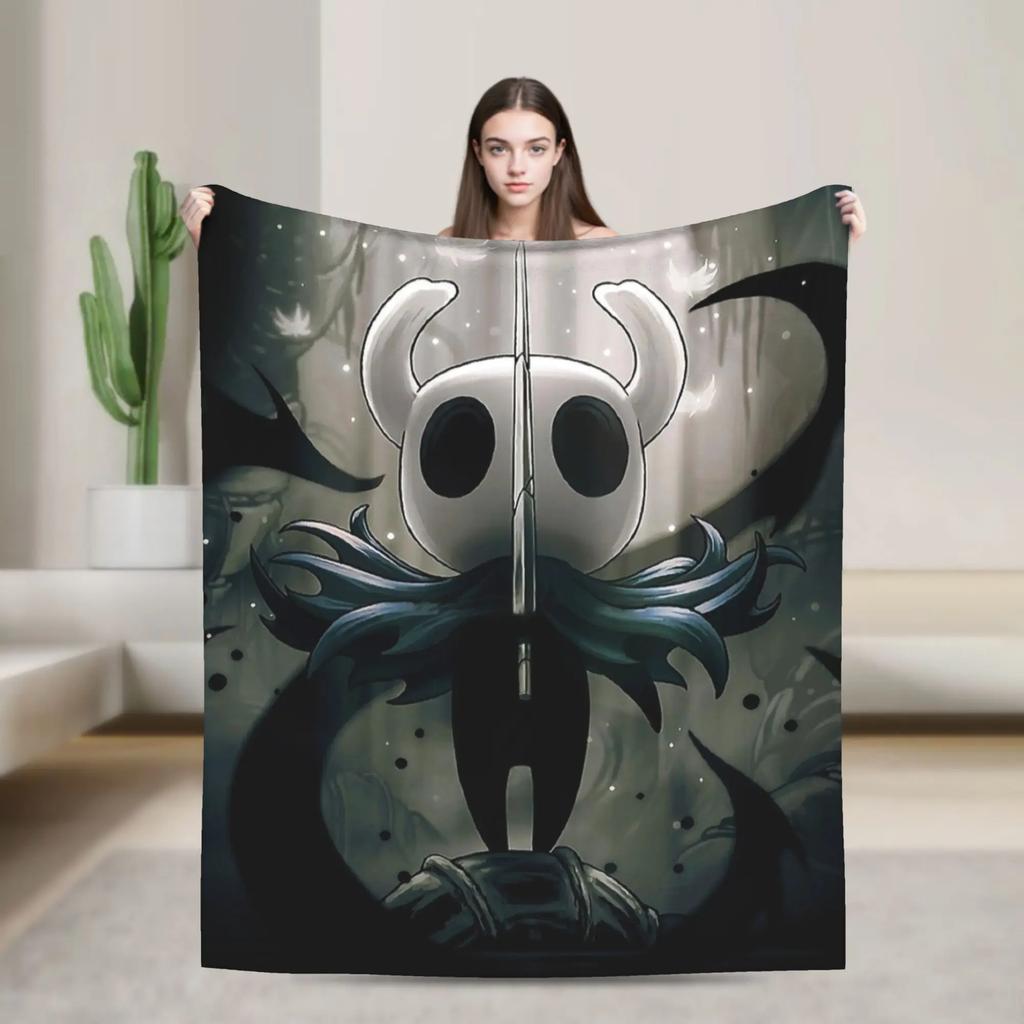 Hollow Knight The Knight Blanket Warm Soft Plush Throw for Couch Bed Flannel Bedspread Comfortable Gift for Girls Boys