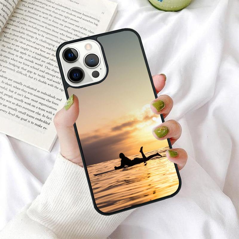 Extreme Sports Surfing Phone Case for iPhone 17 Air 16 Coque 15 14 12 13 PLUS 11 PRO MAX Back Cover Fundas Shell