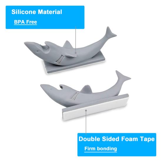 1/5/10Pcs Kitchen Appliance Cord Organizer Shark Shape Small Home Appliances Cord Winder Keeper Pressure Cooker Mixer Coffee Maker Cable Holder