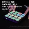SMC-PAD Pocket Black Wireless MIDI Controller W/ 16 Strike Pads USB-C Interface Design Small Midi Pad Keyboard Controller