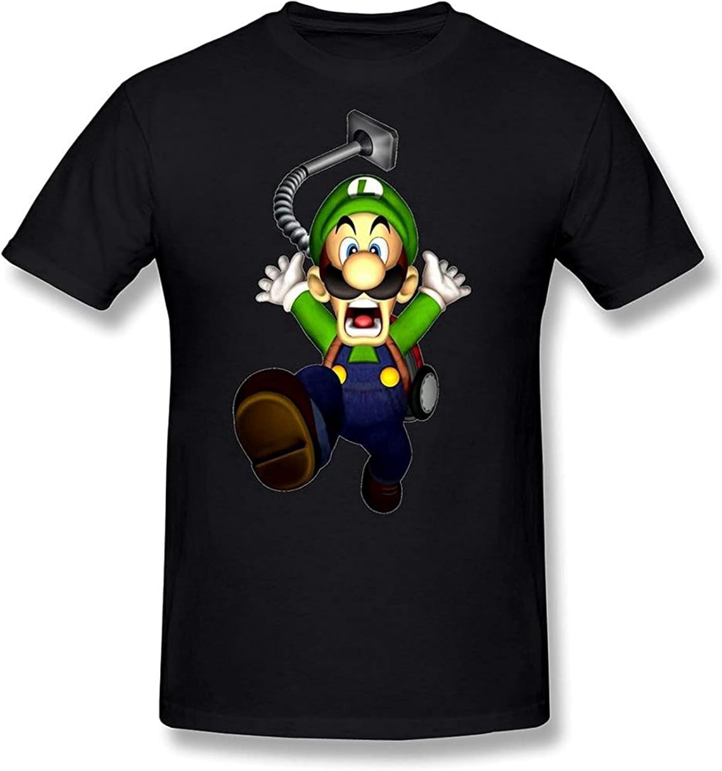Men S Luigis Mansion T-Shirt Tee Black L чёрный