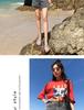 Women's Apricot High-Waisted Wide-Leg Denim Shorts - Korean Style A-Line for Summer 2026