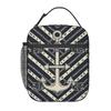 Navy Ship Nautical Anchor And Ship Wheel Ocean Insulated Lunch Bag for Women Kids Leakproof Food Boxes Thermal Lunch Box Tote