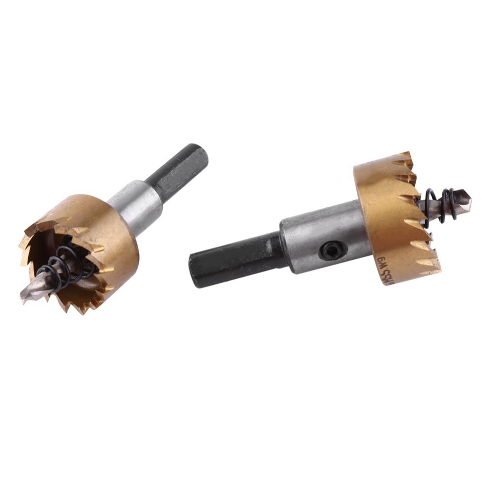 5PCS 16-30mm Diameter Hole Saw Kit Titanium Coated Metal Hole Cutter HSS Hole Saw For Aluminum
