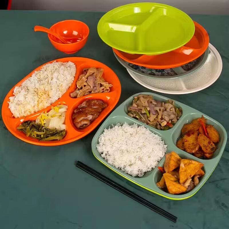 A5 Melamin geteilter Cafeteria-Tablett