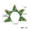 Christmas Party Decoration Headband Christmas Tree Star Hair Ball Decoration Headband Children's Decoration Gift Headband
