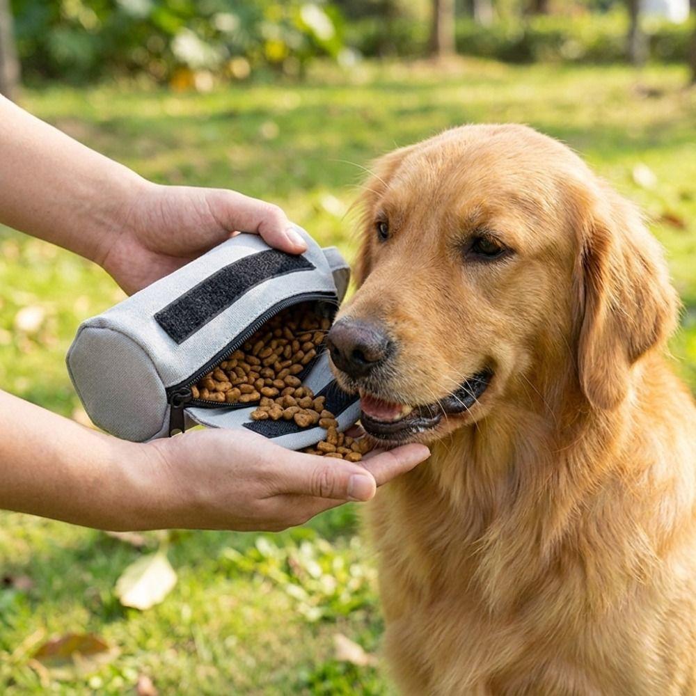 Portable Dog Training Treat Bags Leak-proof Dog Food Storage Bag Pet Snack Pouch  Outdoor Travel