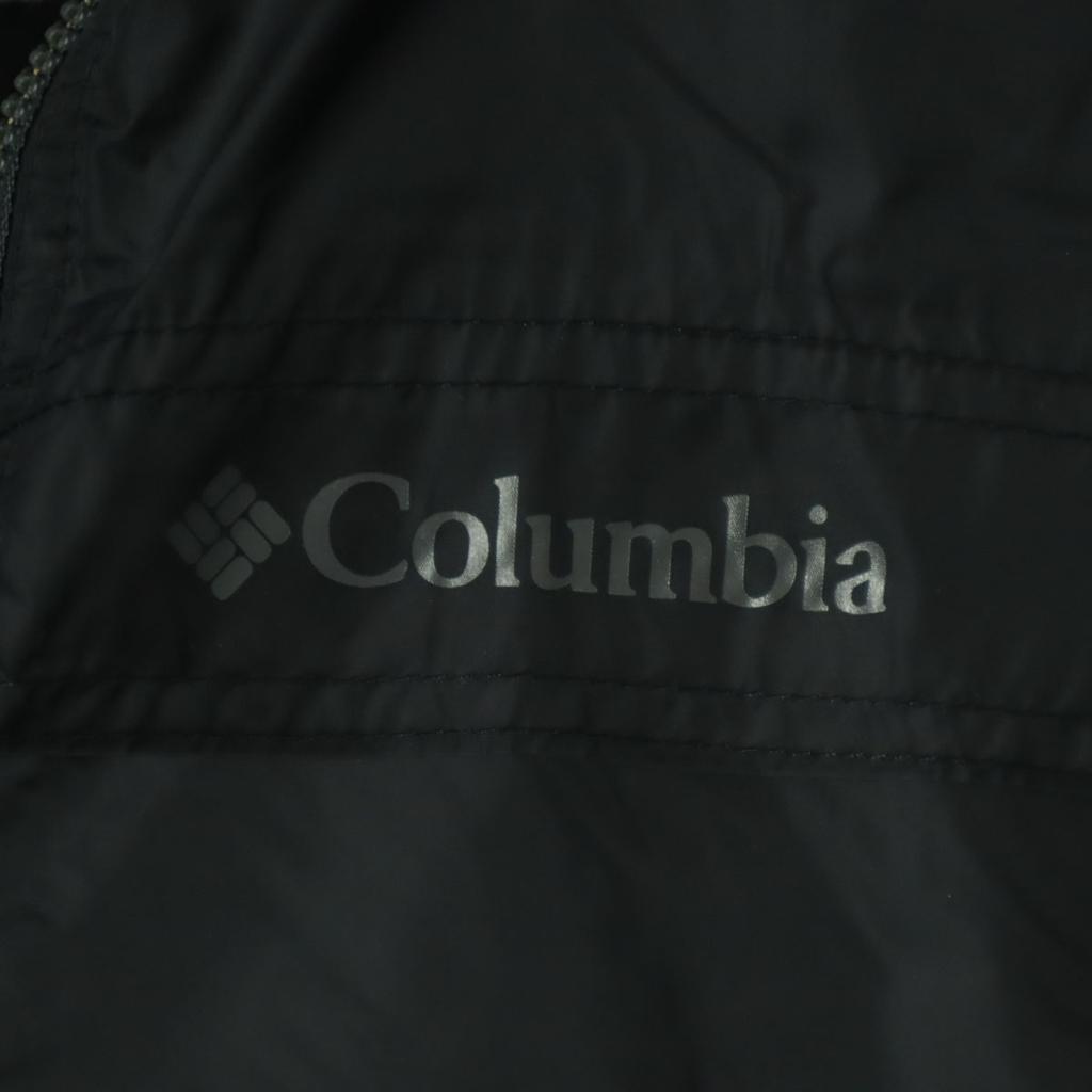Columbia brand logo Long sleeve Nylon jacket XS black Men's Used