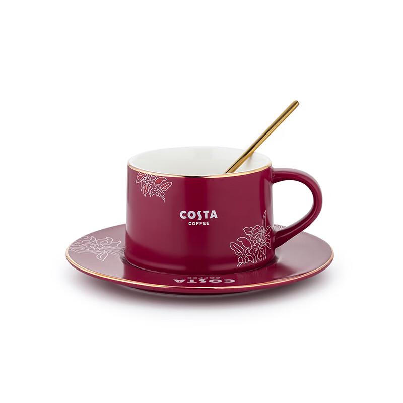 COSTA Ceramic Coffee Cup Set with Spoons