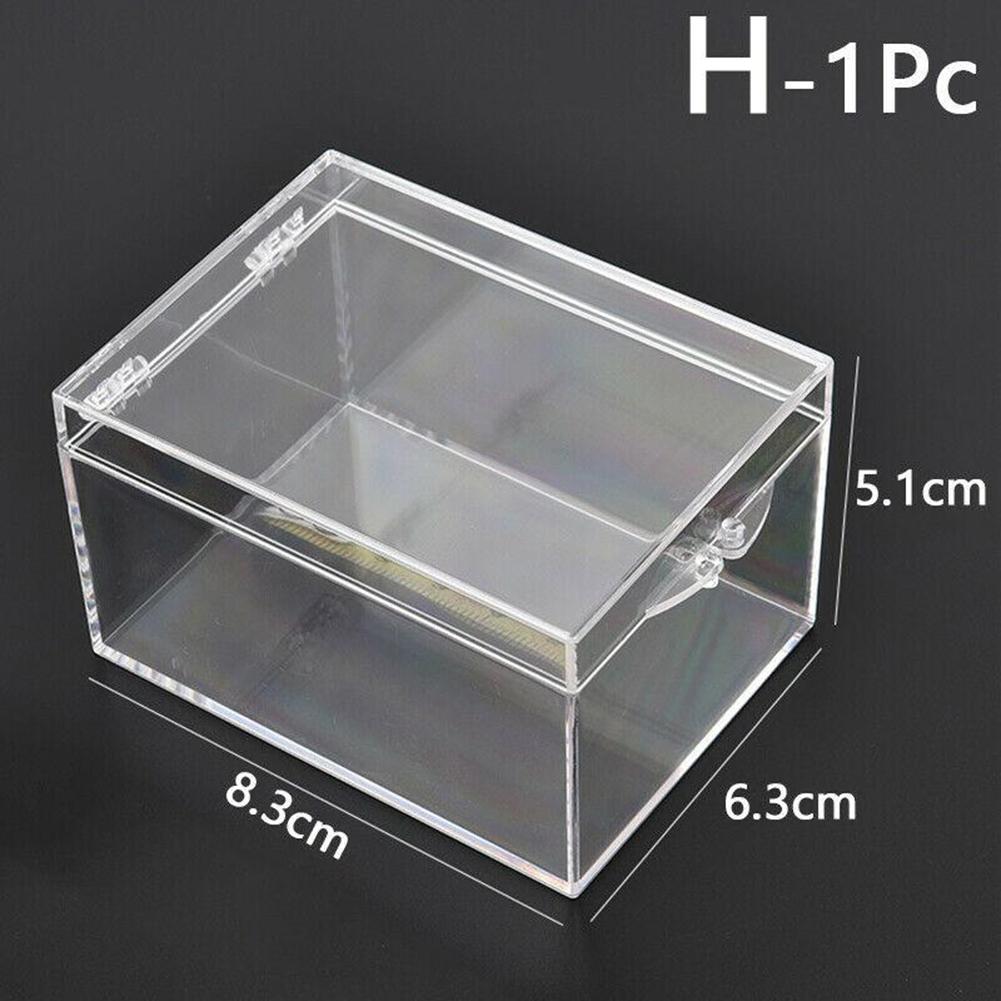 Transparent Storage Case Many Sizes Plastic PC Desktop Storage Boxes Rectangular Insect Specimen Jewelry Display Storage Boxes