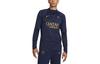 Tricou de Fotbal Paris Saint Germain Strike Winter Warrior Bărbați Albastru Marin DX2863-499