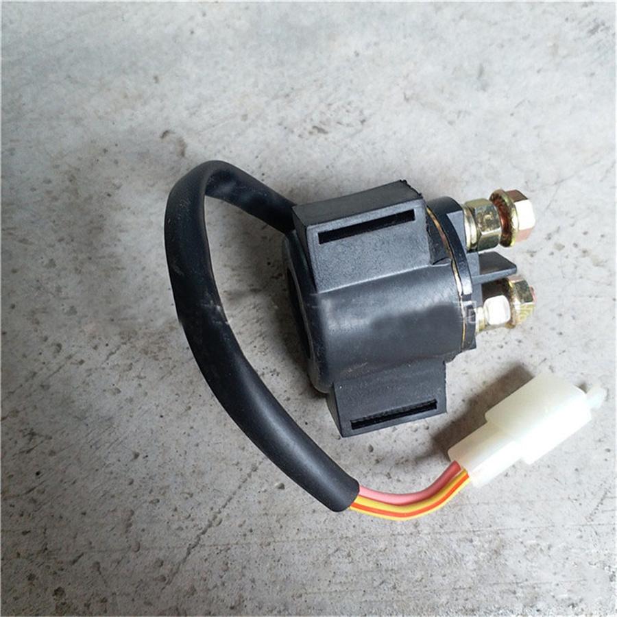 Motorcycle Solenoid booster scooter 50/70/80/125/150 start relay with plug double line relay