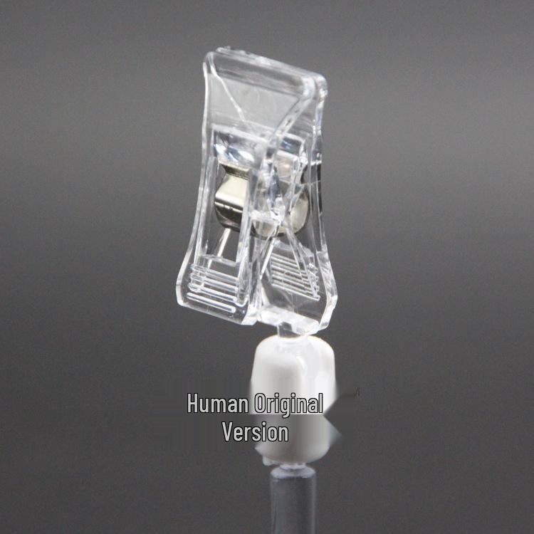 Clear Suction Cup POP Advertising Clips - Strong Card Holders & PVC Label Clips
