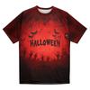 Men's Halloween Printed Round Neck Raglan Short Sleeve Top T-Shirt