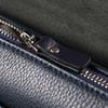Solid Men's Clutch Made of Genuine Combined Leather CANPELLINI 21565 Blue