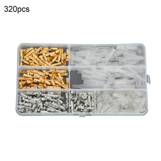 

320 шт./комплект дротяні з’єднувачі 3,9 мм, захист від окислення, хороша провідність, вогнестійкий ПВХ, швидкоз’єднувальний штекер