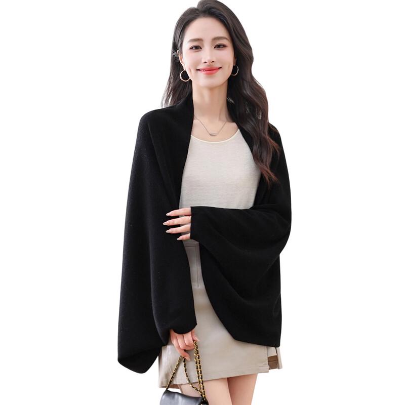 Hengyuanxiang 100% Wool Fashion Shawl Cardigan