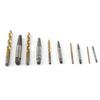 Screw Remover Set Loose Screw Bolt Extractor Woodworking Machinery Maintenance Tool with Iron Box 10PCS/Set