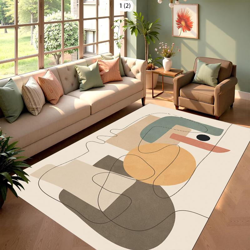 

Abstract Geometry Living Room Decoration Carpet Geometric Lines Bedroom Kitchen Porch Entrance Door Mat Nordic Style Floor Mat 40x60cm